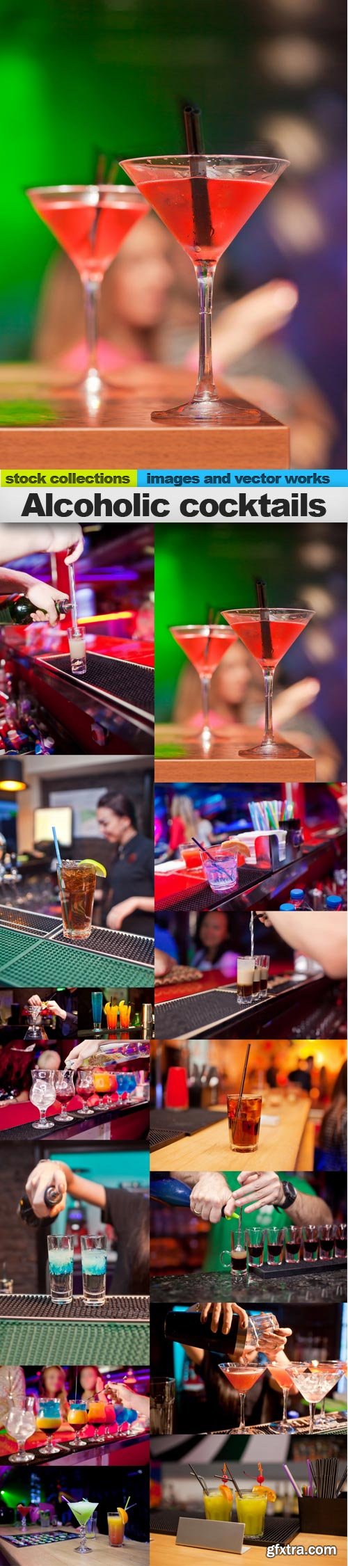 Alcoholic cocktails, 15 x UHQ JPEG