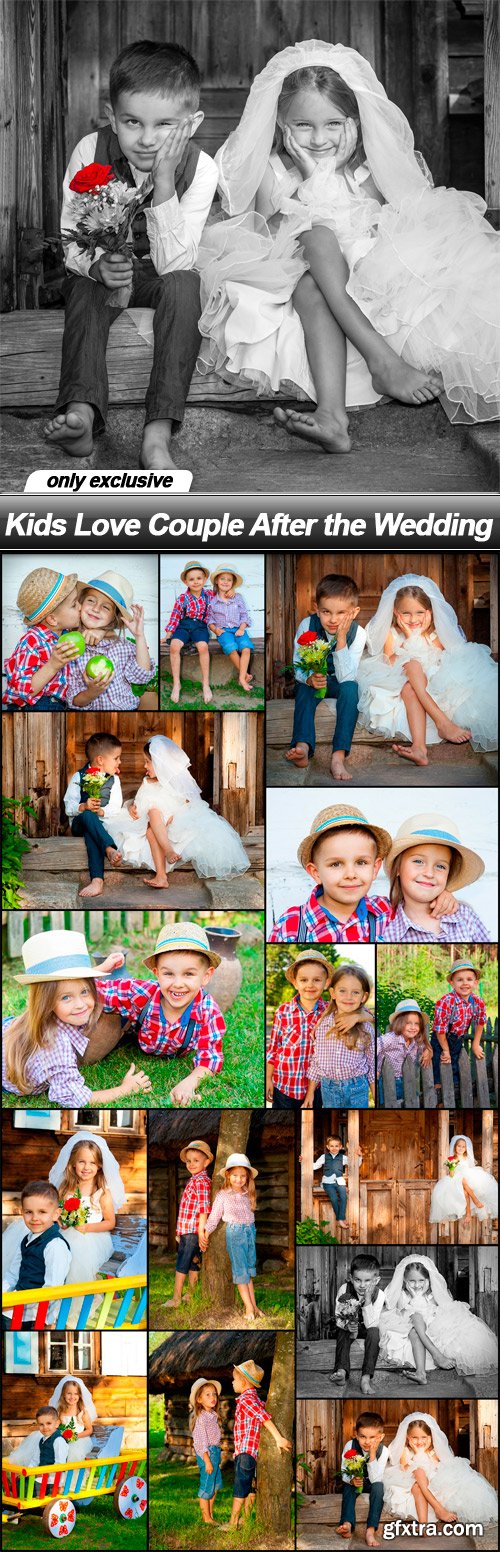 Kids Love Couple After the Wedding - 16 UHQ JPEG