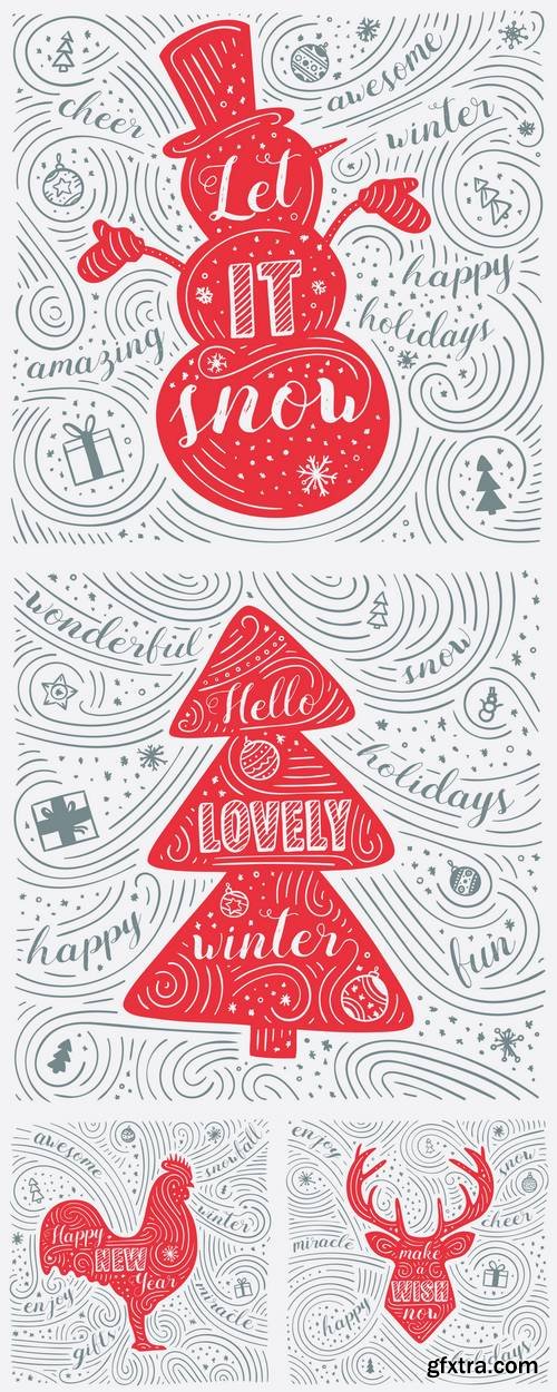 Winter Card - New Year & Christmas Design