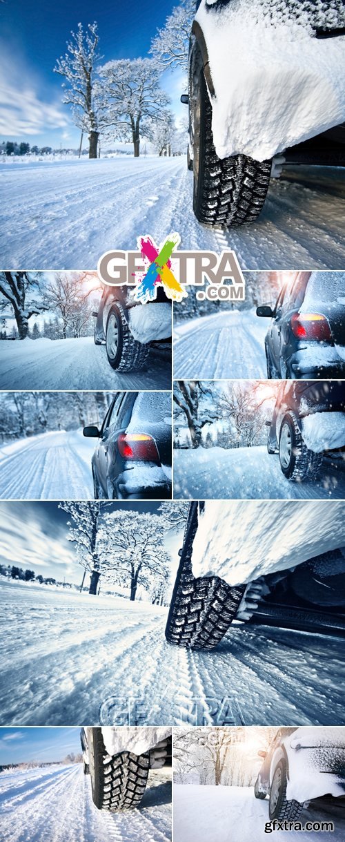 Stock Photo - Winter Car Tires