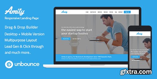 ThemeForest - Unbounce Responsive Landing Page Template - Amity (Update: 21 July 16) - 16402456