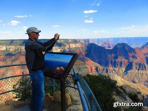 Rest and work in the Grand Canyon - 18xUHQ JPEG Photo Stock