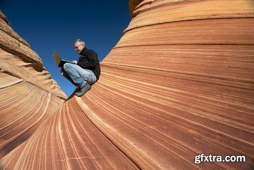 Rest and work in the Grand Canyon - 18xUHQ JPEG Photo Stock