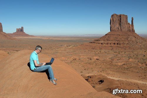 Rest and work in the Grand Canyon - 18xUHQ JPEG Photo Stock