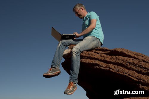 Rest and work in the Grand Canyon - 18xUHQ JPEG Photo Stock