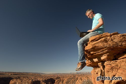 Rest and work in the Grand Canyon - 18xUHQ JPEG Photo Stock