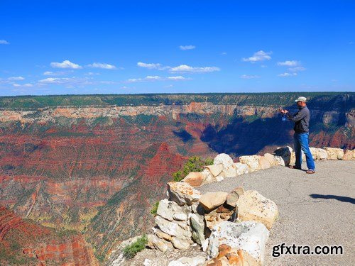 Rest and work in the Grand Canyon - 18xUHQ JPEG Photo Stock