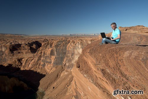 Rest and work in the Grand Canyon - 18xUHQ JPEG Photo Stock