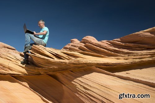 Rest and work in the Grand Canyon - 18xUHQ JPEG Photo Stock