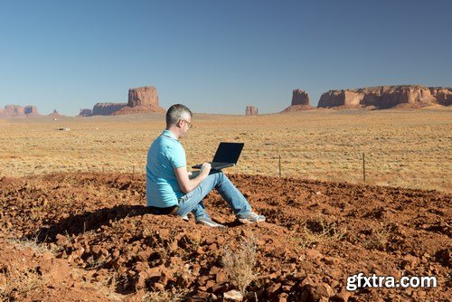 Rest and work in the Grand Canyon - 18xUHQ JPEG Photo Stock