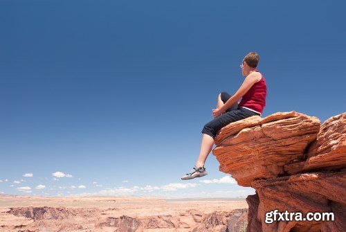 Rest and work in the Grand Canyon - 18xUHQ JPEG Photo Stock