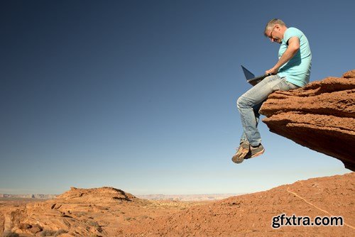 Rest and work in the Grand Canyon - 18xUHQ JPEG Photo Stock