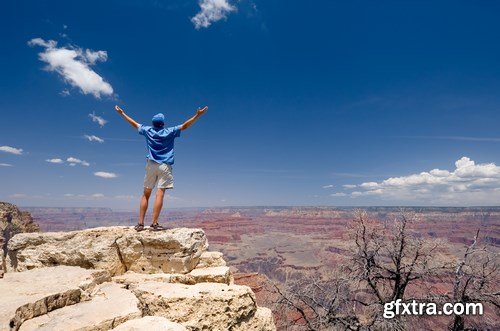 Rest and work in the Grand Canyon - 18xUHQ JPEG Photo Stock