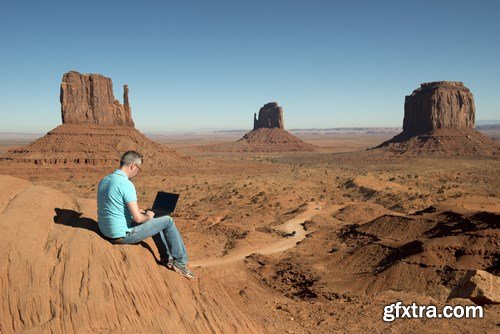 Rest and work in the Grand Canyon - 18xUHQ JPEG Photo Stock