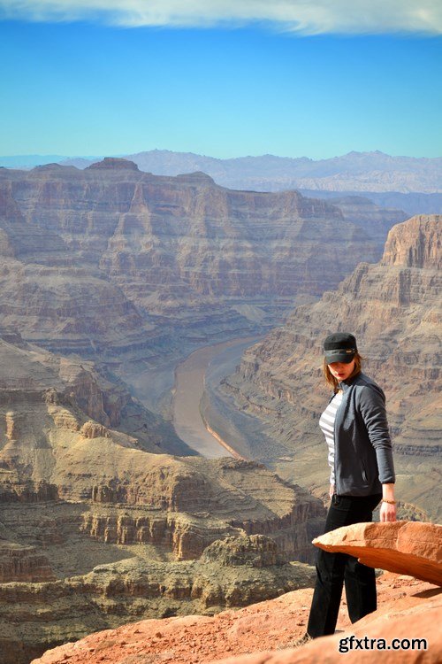 Rest and work in the Grand Canyon - 18xUHQ JPEG Photo Stock