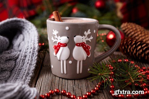 Christmas gingerbread cookies composition - 26xUHQ JPEG Photo Stock