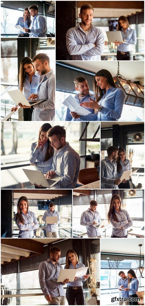 Checking business solutions - Working, 10xUHQ JPEG Photo Stock