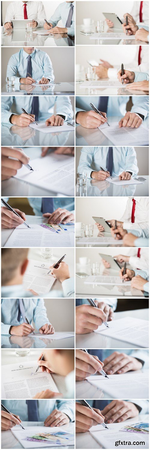 Business contract - 18xUHQ JPEG Photo Stock