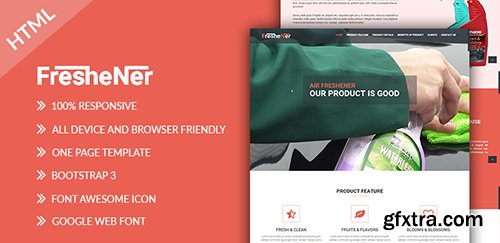 Freshener - One Page Product Template