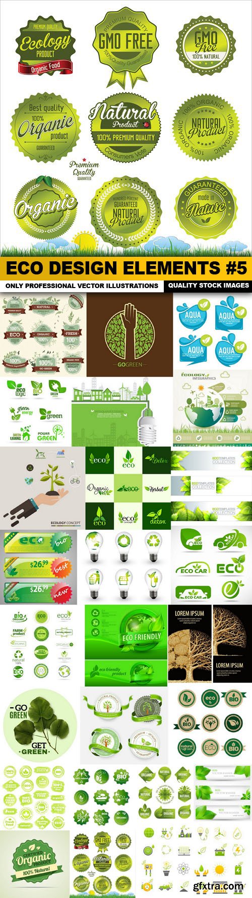 ECO Design Elements #5 - 25 Vector