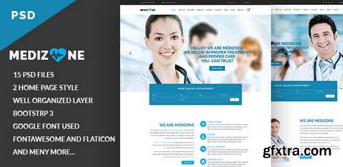 Medizone – Health Care & Medical PSD Template