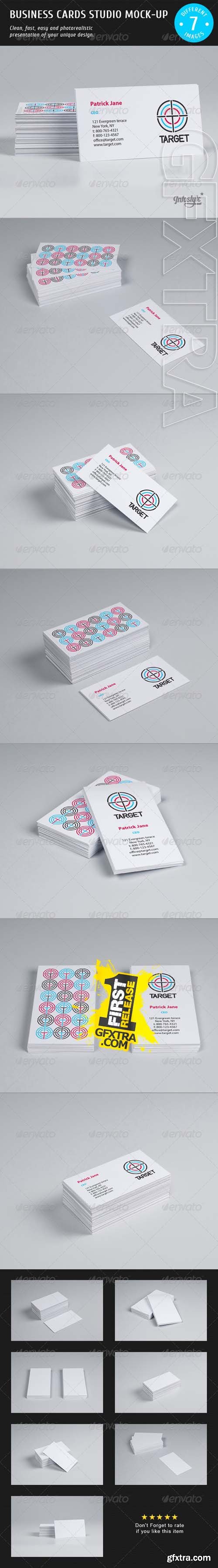 GR - Business Cards Studio Mock-up 3892218