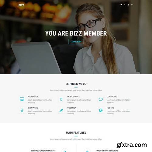 Bizz – Corporate Bootstrap Template