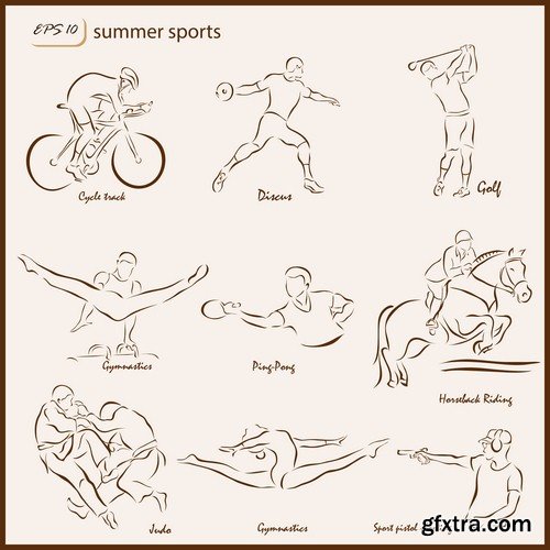 Sports sets - 6 EPS