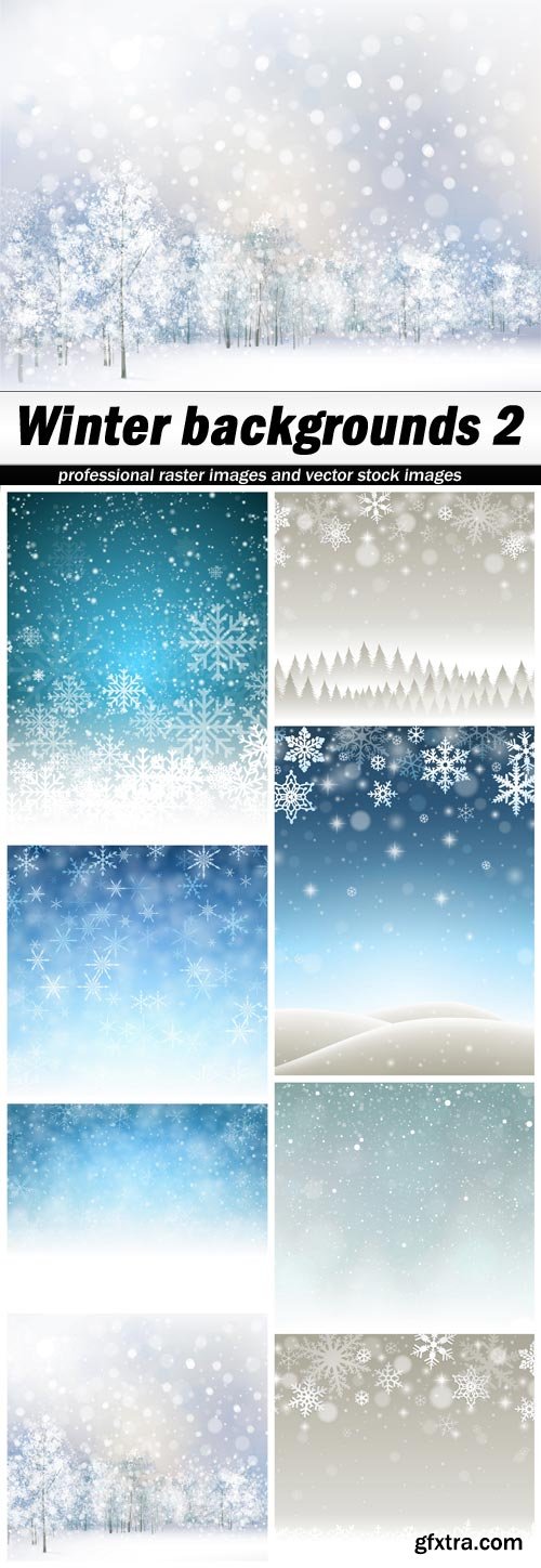 Winter backgrounds 2 - 8 EPS