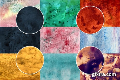 CreativeMarket Watercolor Wash Bundle Volume 1 937439