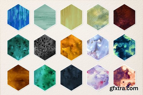 CreativeMarket Watercolor Wash Bundle Volume 1 937439