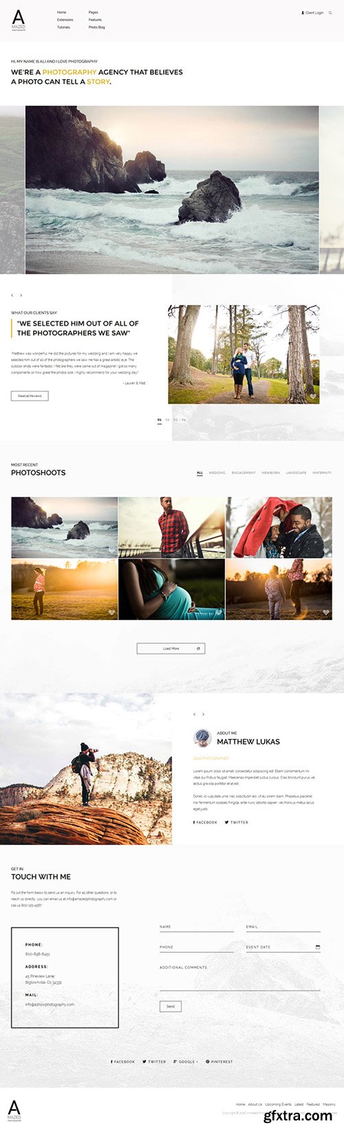 Shape5 - Amazed Photography v2.0 - WordPress Club Theme