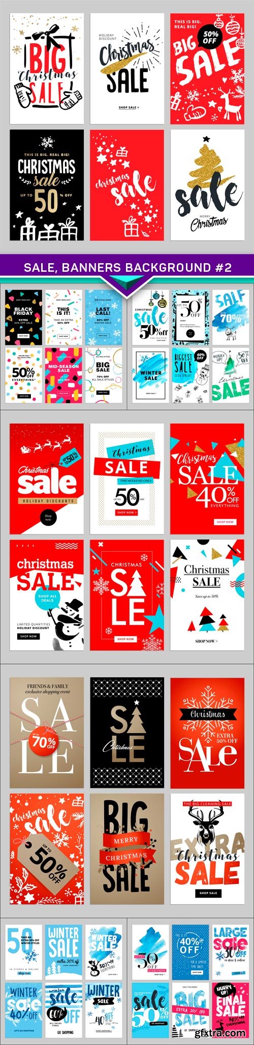 Sale, banners background #2 7X JPEG