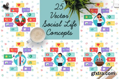 Social Network Elements Pack