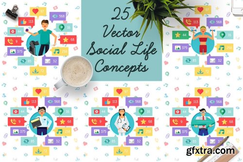 Social Network Elements Pack