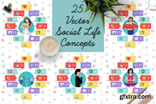 Social Network Elements Pack