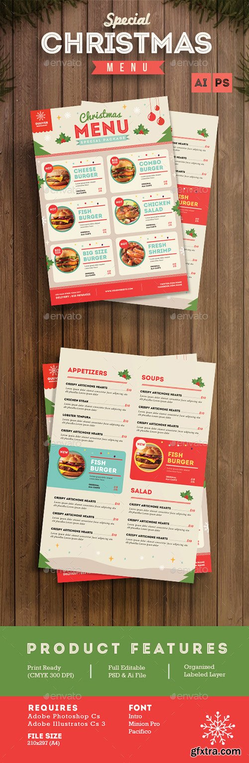 Graphicriver Special Christmas Menu 13541012