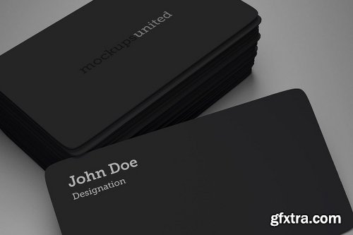 Rounded Corner Business Card Mockup