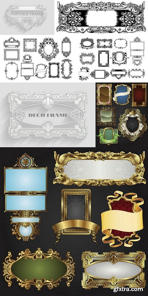 Vintage White Frame Background