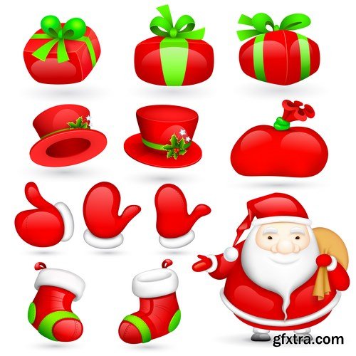 New Year 2017 & Christmas Design 8 - 21xEPS Vector Stock