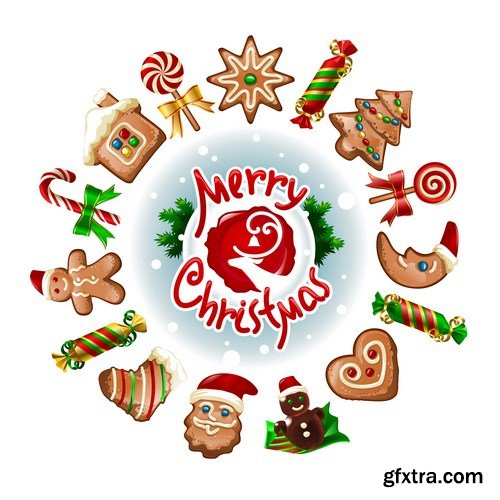 New Year 2017 & Christmas Design 9 - 20xEPS Vector Stock