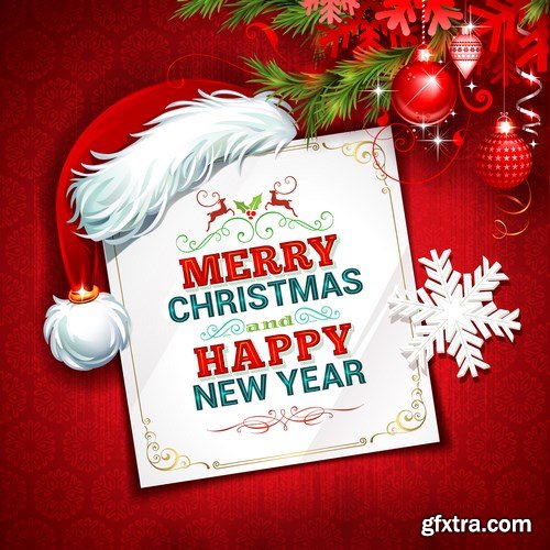 New Year 2017 & Christmas Design 9 - 20xEPS Vector Stock