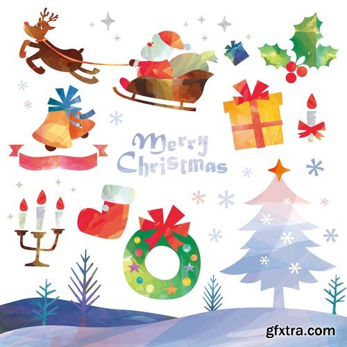 New Year 2017 & Christmas Design 9 - 20xEPS Vector Stock