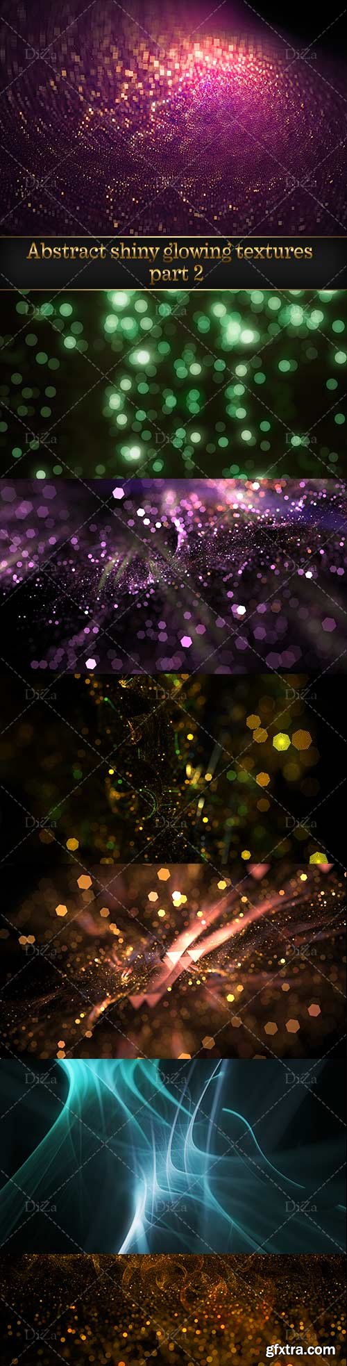 Abstract shiny glowing textures - 2