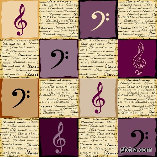 Collection pattern wallpaper sample calligraphic drawing frame vector image 7-25 EPS