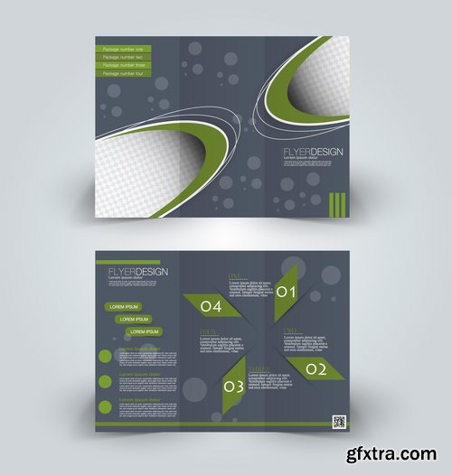 Collection book cover journal notebook flyer card business card banner vector image 30-25 EPS