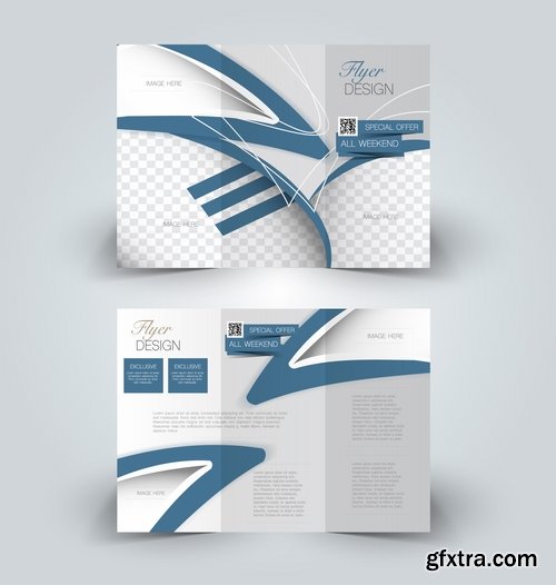 Collection book cover journal notebook flyer card business card banner vector image 30-25 EPS