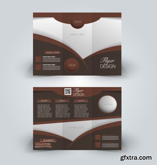 Collection book cover journal notebook flyer card business card banner vector image 30-25 EPS