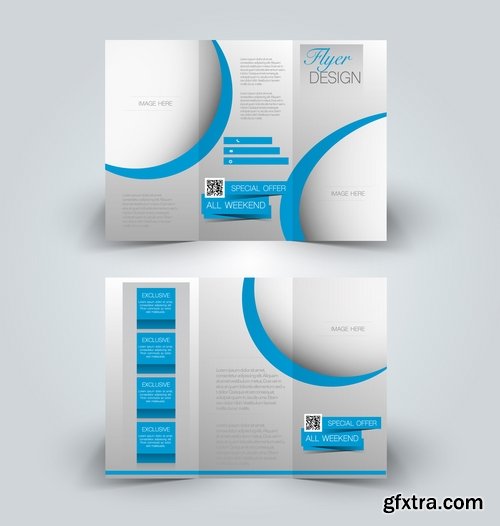 Collection book cover journal notebook flyer card business card banner vector image 30-25 EPS