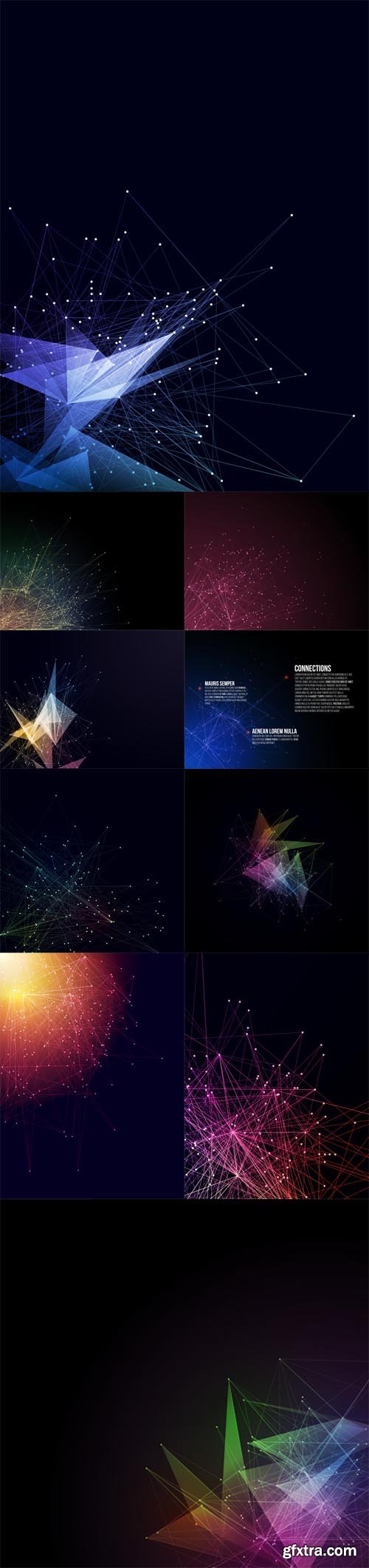Vector Set - Abstract Connections Background